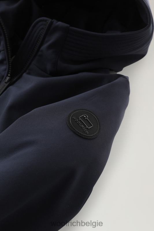 Firth parka van softshell Woolrich vrouwen 8TTN0342 Melton blauw kleding