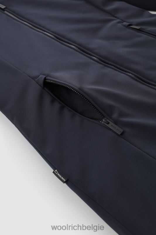 Firth parka van softshell Woolrich vrouwen 8TTN0342 Melton blauw kleding