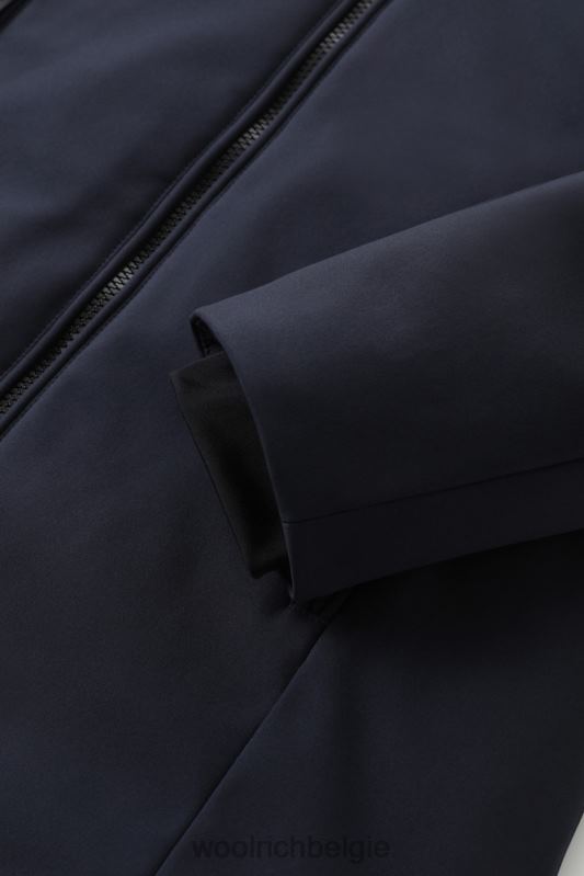 Firth parka van softshell Woolrich vrouwen 8TTN0342 Melton blauw kleding