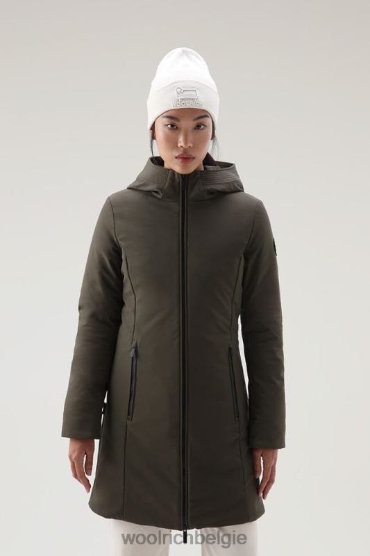 Firth parka van softshell Woolrich vrouwen 8TTN0345 donkergroen kleding