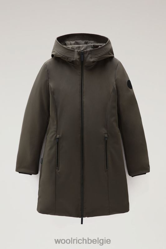 Firth parka van softshell Woolrich vrouwen 8TTN0345 donkergroen kleding