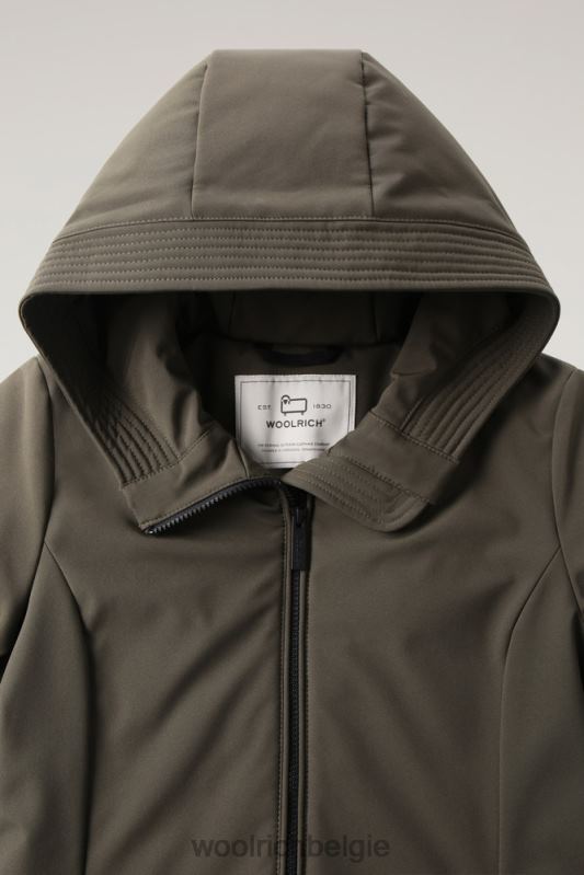 Firth parka van softshell Woolrich vrouwen 8TTN0345 donkergroen kleding