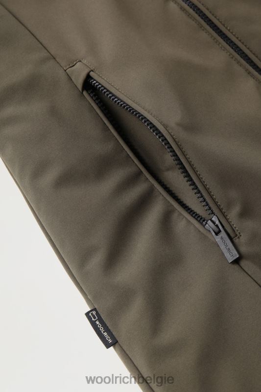 Firth parka van softshell Woolrich vrouwen 8TTN0345 donkergroen kleding