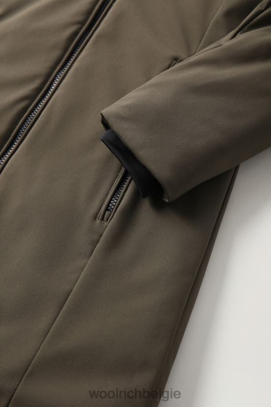 Firth parka van softshell Woolrich vrouwen 8TTN0345 donkergroen kleding