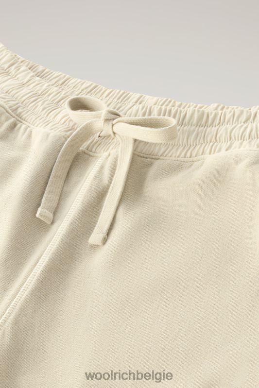 Garmentgeverfde cargobroek van puur katoen Woolrich Heren 8TTN0458 strandzand kleding