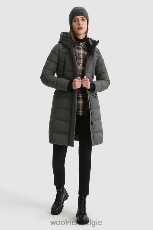 Gore-tex infinium tacony lange parka Woolrich vrouwen 8TTN0355 grijze schaduw kleding