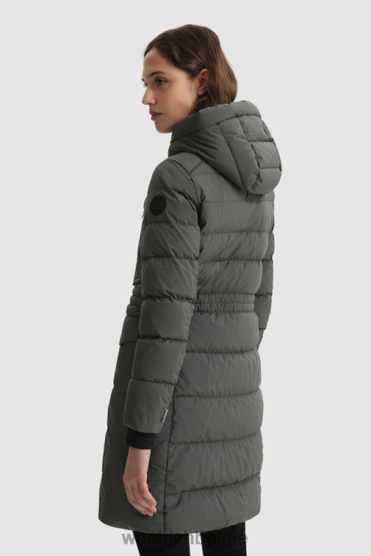 Gore-tex infinium tacony lange parka Woolrich vrouwen 8TTN0355 grijze schaduw kleding