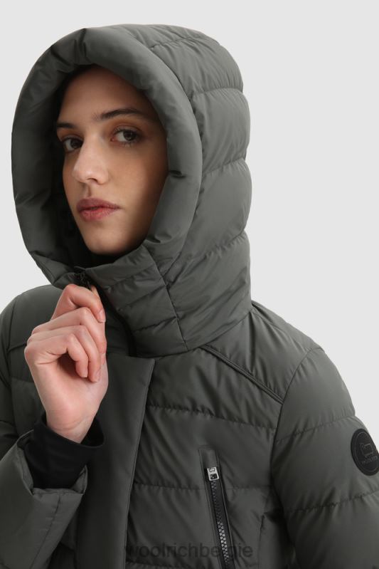 Gore-tex infinium tacony lange parka Woolrich vrouwen 8TTN0355 grijze schaduw kleding