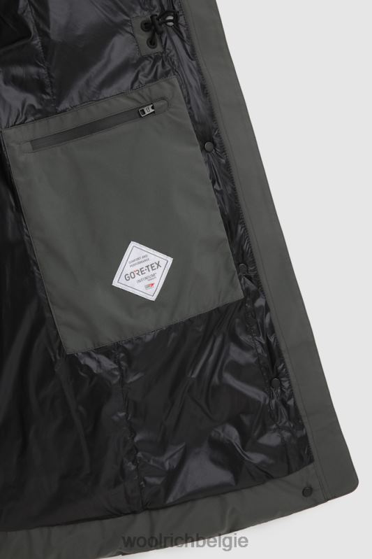 Gore-tex infinium tacony lange parka Woolrich vrouwen 8TTN0355 grijze schaduw kleding
