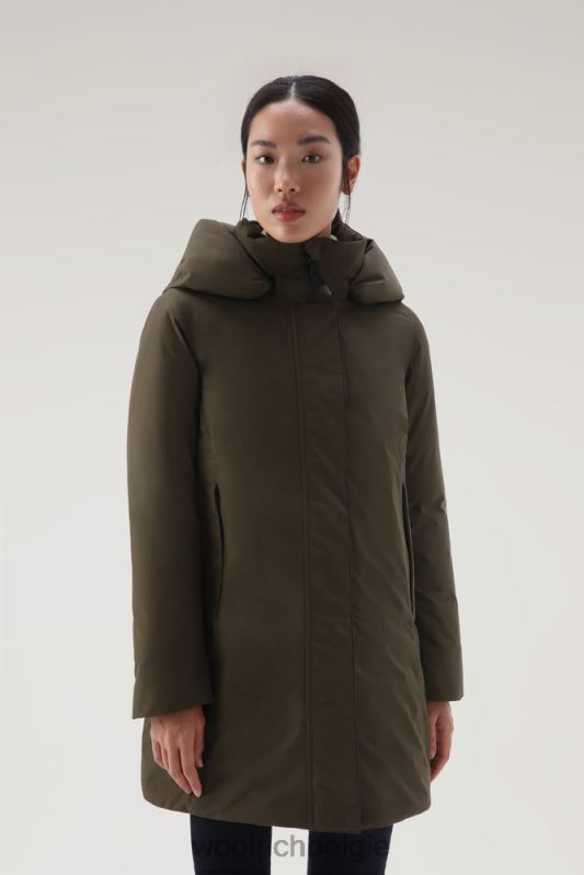 Gore-tex waterdichte Marshall-parka Woolrich vrouwen 8TTN0340 donkergroen kleding