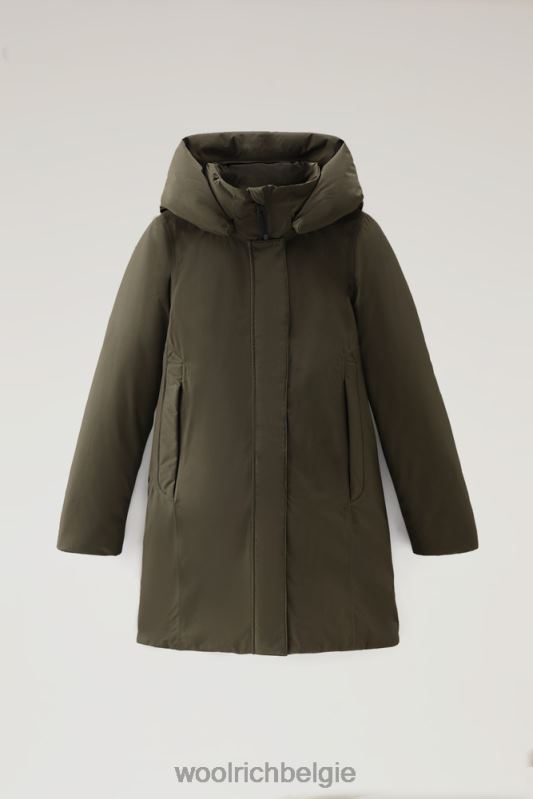 Gore-tex waterdichte Marshall-parka Woolrich vrouwen 8TTN0340 donkergroen kleding