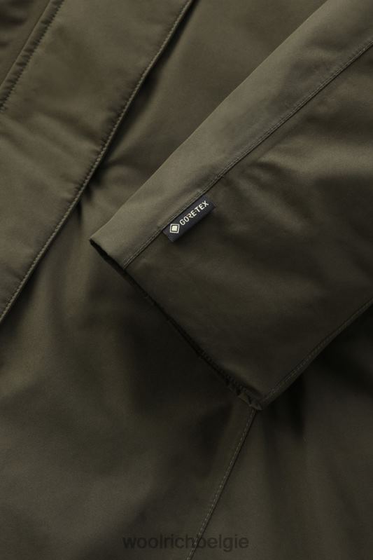 Gore-tex waterdichte Marshall-parka Woolrich vrouwen 8TTN0340 donkergroen kleding
