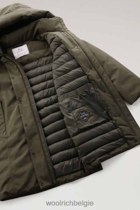 Gore-tex waterdichte Marshall-parka Woolrich vrouwen 8TTN0340 donkergroen kleding