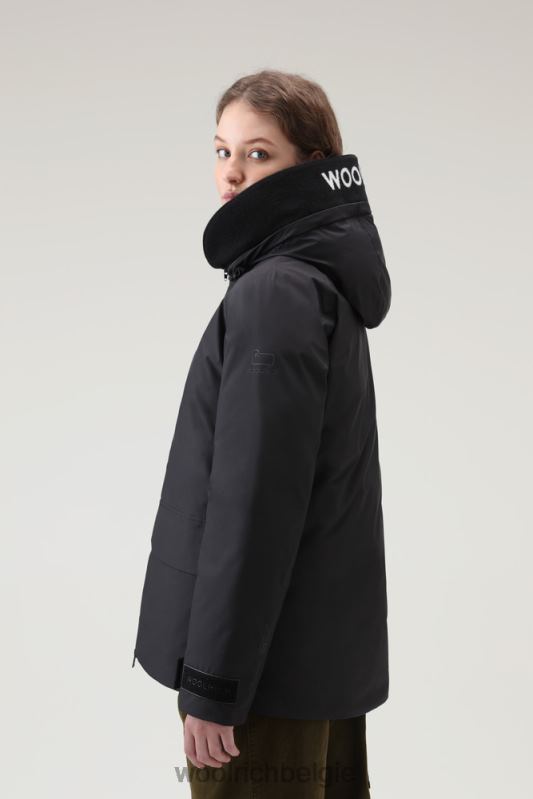 Harveys waterdichte jas in pertex revolve Woolrich vrouwen 8TTN0211 zwart kleding