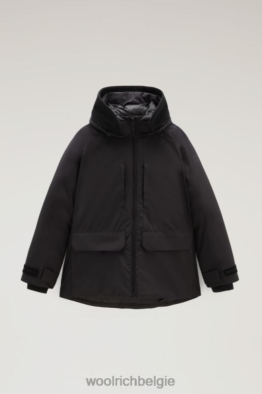 Harveys waterdichte jas in pertex revolve Woolrich vrouwen 8TTN0211 zwart kleding