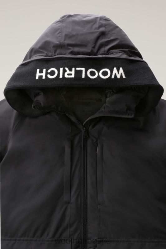 Harveys waterdichte jas in pertex revolve Woolrich vrouwen 8TTN0211 zwart kleding