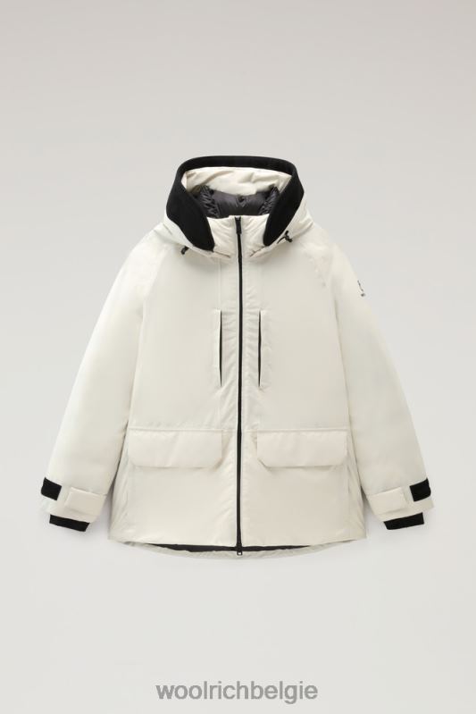 Harveys waterdichte jas in pertex revolve Woolrich vrouwen 8TTN0250 melkachtige crème kleding