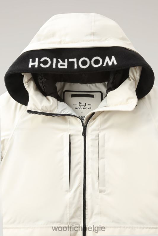 Harveys waterdichte jas in pertex revolve Woolrich vrouwen 8TTN0250 melkachtige crème kleding