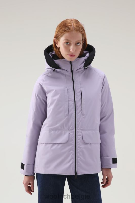 Harveys waterdichte jas in pertex revolve Woolrich vrouwen 8TTN0261 lila dageraad kleding