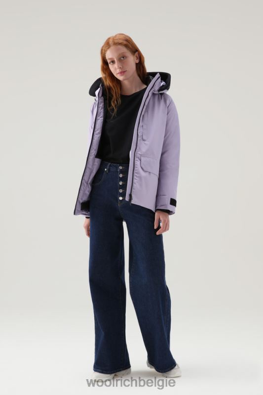 Harveys waterdichte jas in pertex revolve Woolrich vrouwen 8TTN0261 lila dageraad kleding