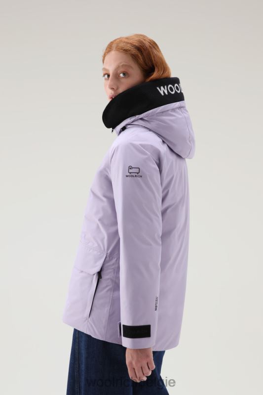 Harveys waterdichte jas in pertex revolve Woolrich vrouwen 8TTN0261 lila dageraad kleding