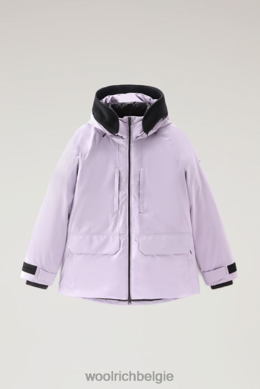 Harveys waterdichte jas in pertex revolve Woolrich vrouwen 8TTN0261 lila dageraad kleding