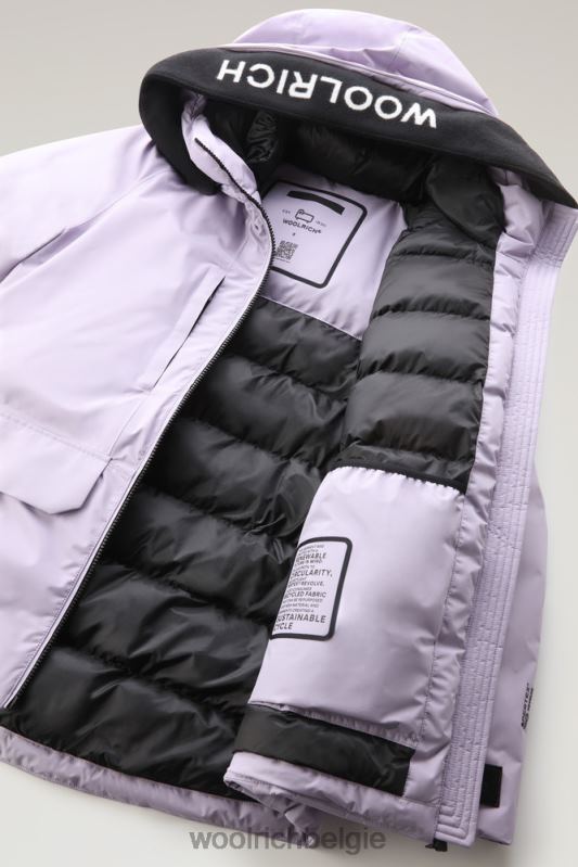 Harveys waterdichte jas in pertex revolve Woolrich vrouwen 8TTN0261 lila dageraad kleding