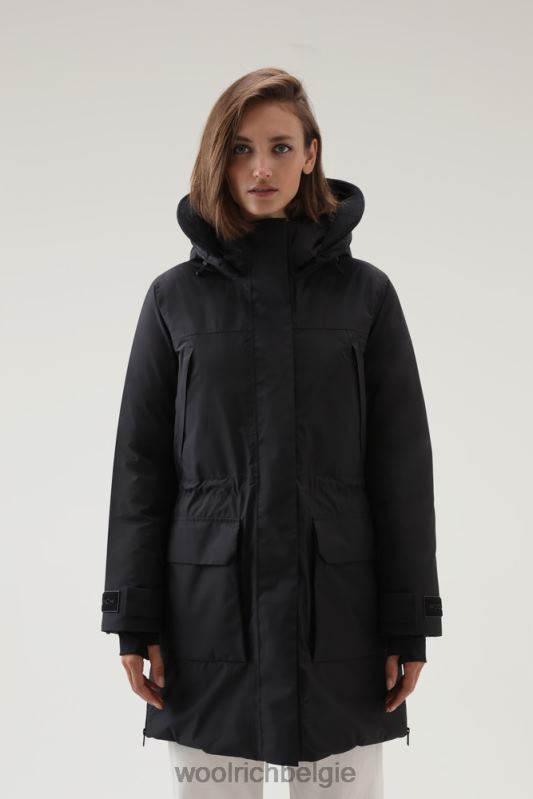 Harveys waterdichte parka in pertex revolve Woolrich vrouwen 8TTN0212 zwart kleding