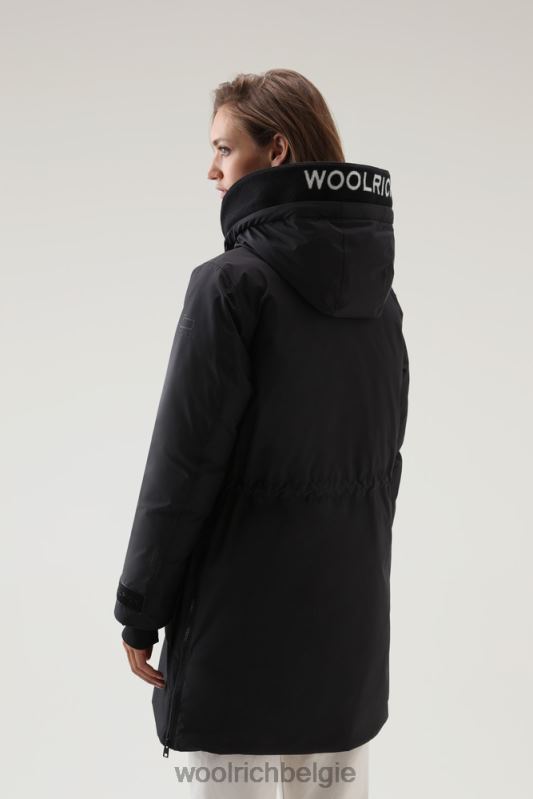 Harveys waterdichte parka in pertex revolve Woolrich vrouwen 8TTN0212 zwart kleding