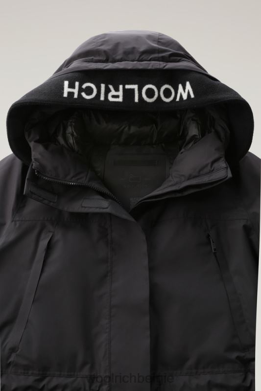 Harveys waterdichte parka in pertex revolve Woolrich vrouwen 8TTN0212 zwart kleding