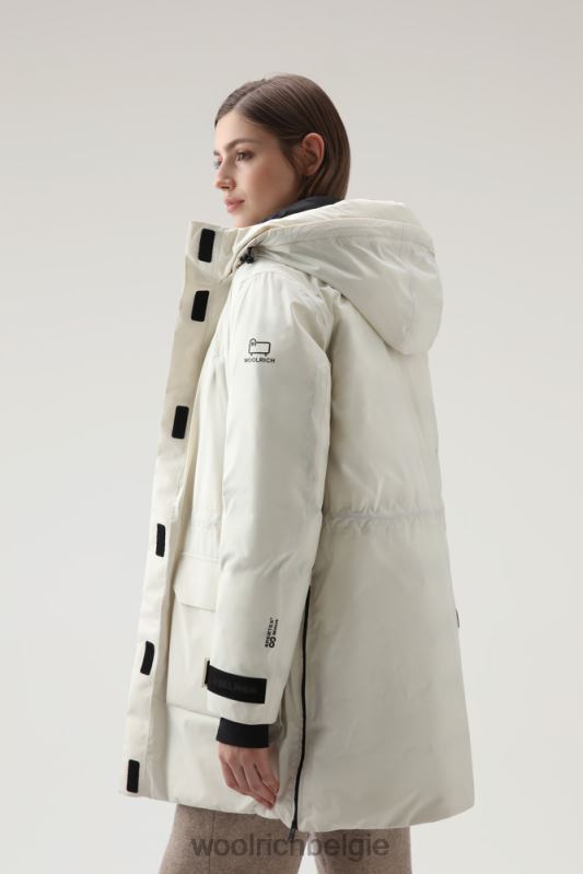 Harveys waterdichte parka in pertex revolve Woolrich vrouwen 8TTN0226 melkachtige crème kleding