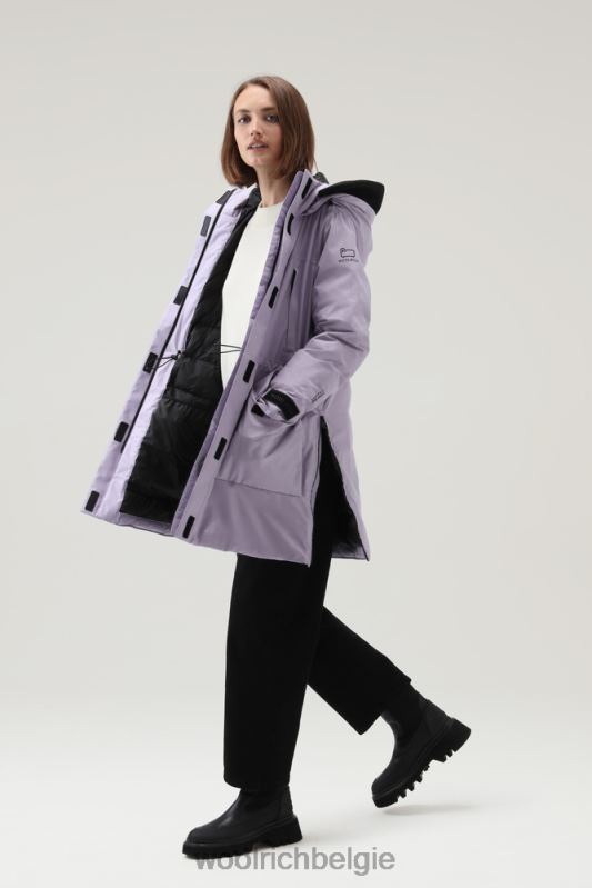 Harveys waterdichte parka in pertex revolve Woolrich vrouwen 8TTN0259 lila dageraad kleding