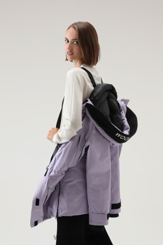 Harveys waterdichte parka in pertex revolve Woolrich vrouwen 8TTN0259 lila dageraad kleding