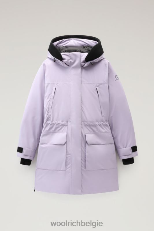 Harveys waterdichte parka in pertex revolve Woolrich vrouwen 8TTN0259 lila dageraad kleding
