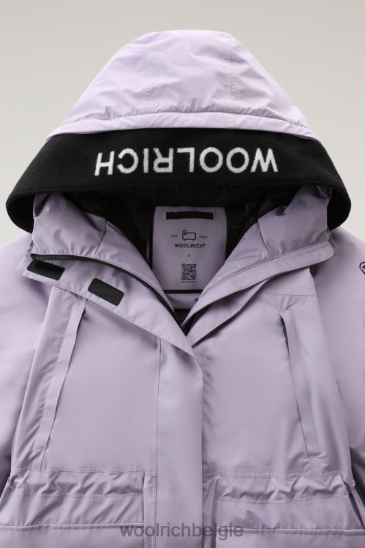 Harveys waterdichte parka in pertex revolve Woolrich vrouwen 8TTN0259 lila dageraad kleding