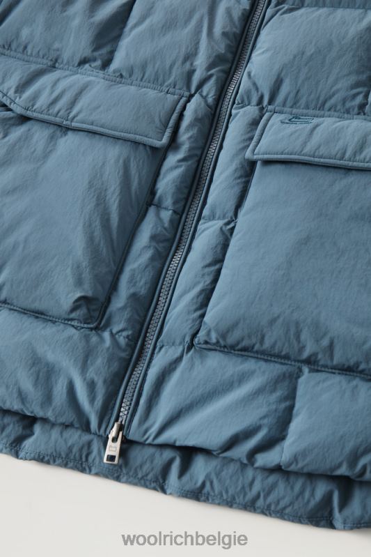 Heritage-terreinbommenwerper van taslan-nylon Woolrich Heren 8TTN0645 blauw meer kleding