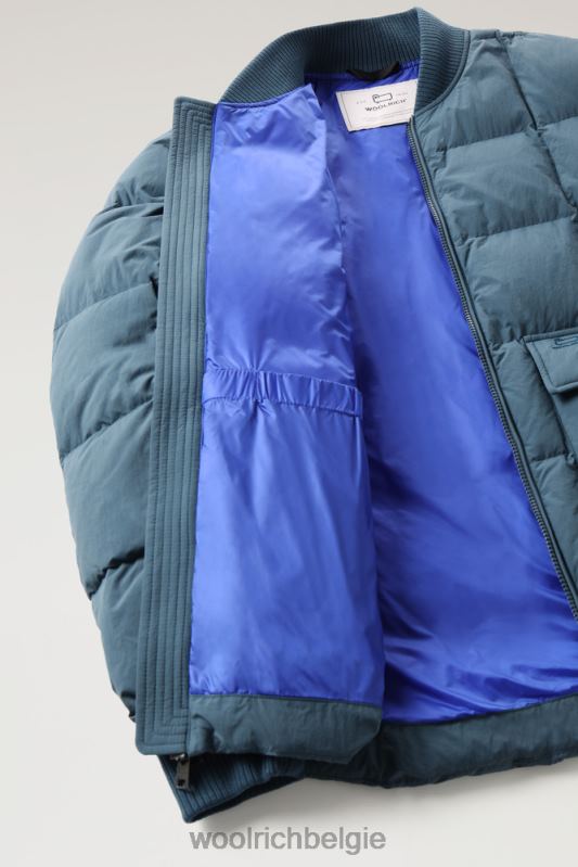 Heritage-terreinbommenwerper van taslan-nylon Woolrich Heren 8TTN0645 blauw meer kleding