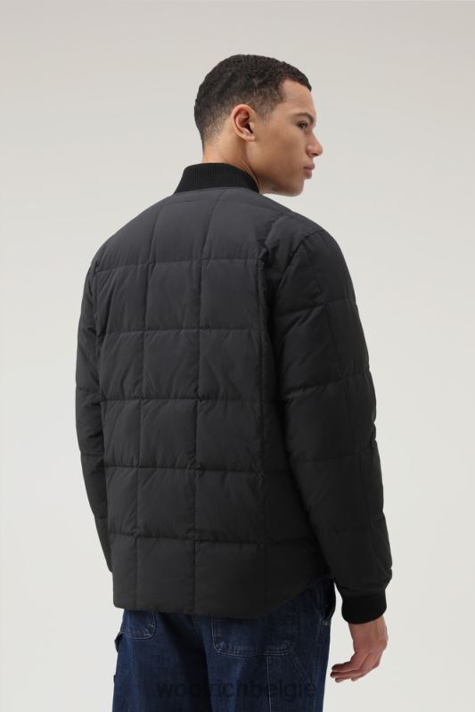 Heritage-terreinbommenwerper van taslan-nylon Woolrich Heren 8TTN0659 zwart kleding