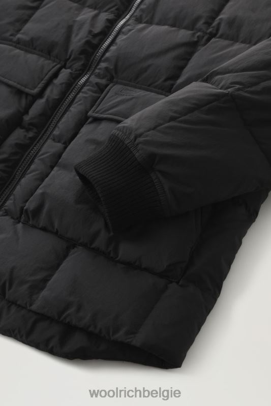 Heritage-terreinbommenwerper van taslan-nylon Woolrich Heren 8TTN0659 zwart kleding