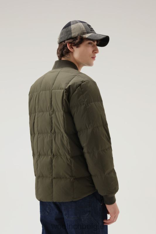 Heritage-terreinbommenwerper van taslan-nylon Woolrich Heren 8TTN0732 donkergroen kleding