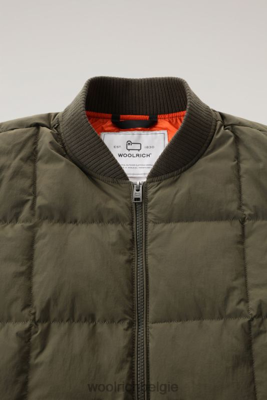 Heritage-terreinbommenwerper van taslan-nylon Woolrich Heren 8TTN0732 donkergroen kleding