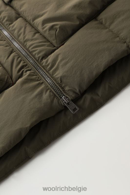 Heritage-terreinbommenwerper van taslan-nylon Woolrich Heren 8TTN0732 donkergroen kleding