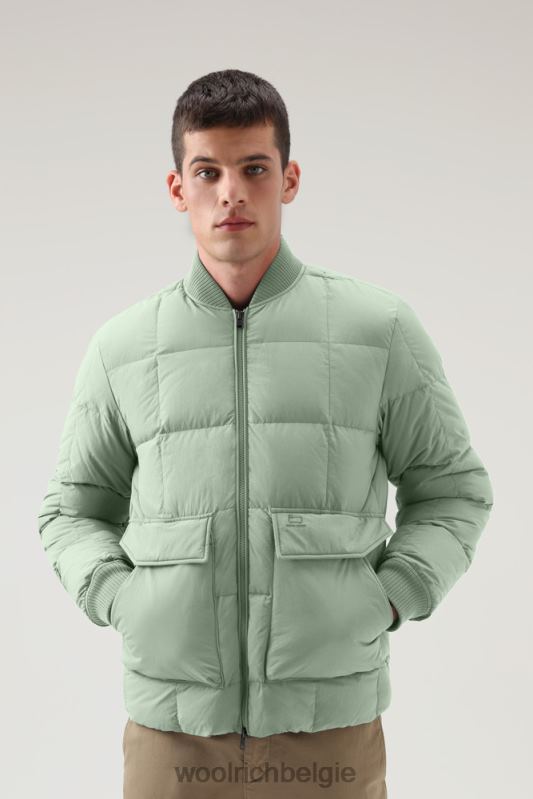 Heritage-terreinbommenwerper van taslan-nylon Woolrich Heren 8TTN0733 woestijn salie kleding