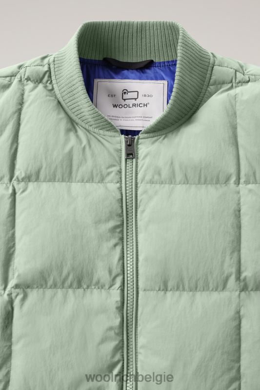 Heritage-terreinbommenwerper van taslan-nylon Woolrich Heren 8TTN0733 woestijn salie kleding