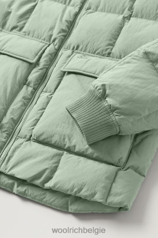 Heritage-terreinbommenwerper van taslan-nylon Woolrich Heren 8TTN0733 woestijn salie kleding