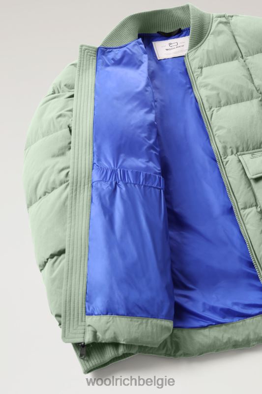 Heritage-terreinbommenwerper van taslan-nylon Woolrich Heren 8TTN0733 woestijn salie kleding