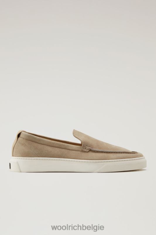 Instaploafers van suède Woolrich Heren 8TTN0385 beige schoenen
