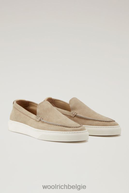 Instaploafers van suède Woolrich Heren 8TTN0385 beige schoenen