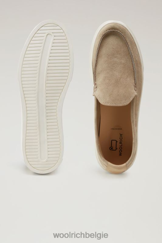 Instaploafers van suède Woolrich Heren 8TTN0385 beige schoenen