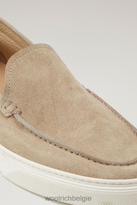 Instaploafers van suède Woolrich Heren 8TTN0385 beige schoenen